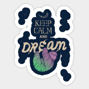 Keep calm tee Sticker